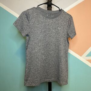 Under Armour T Shirt Womens Small Gray Active Outdoors Short Sleeve‎ Round Neck